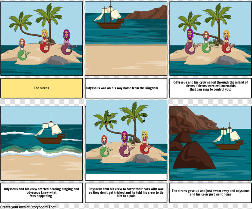 Odyssey The Sirens Storyboards  HD Png DownloadTransparent PNG