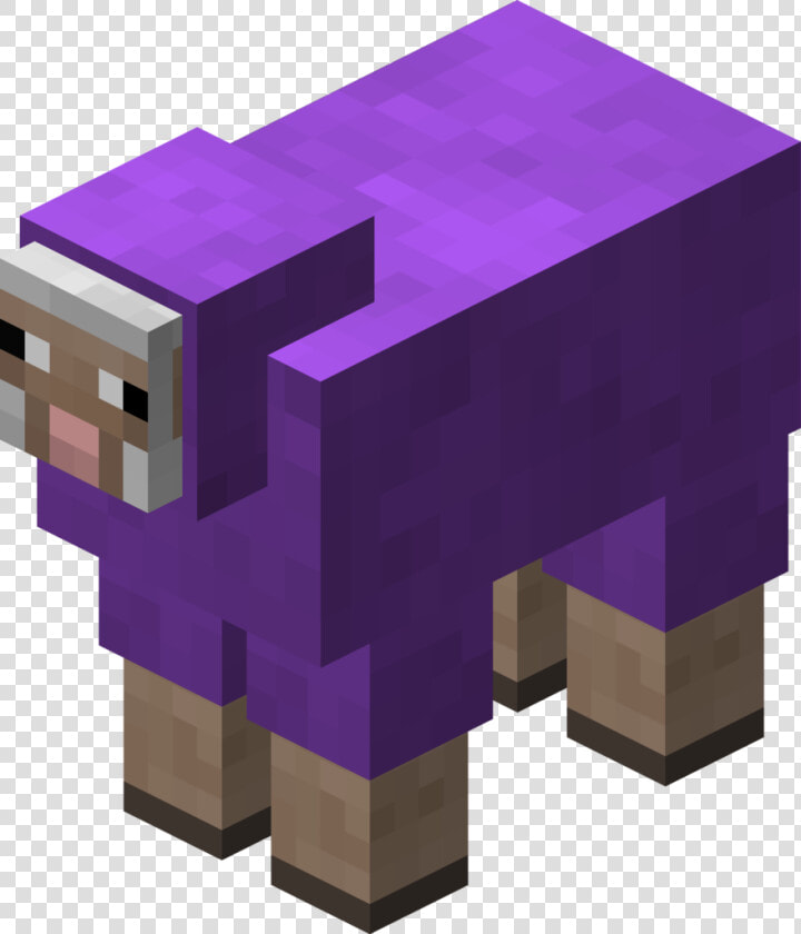 Purple Sheep Revision   Minecraft Sheep  HD Png DownloadTransparent PNG