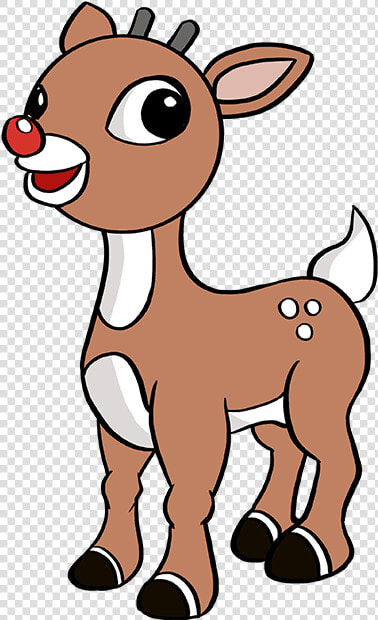 How To Draw Rudolph The Red nosed Reindeer   Draw Rudolph  HD Png DownloadTransparent PNG