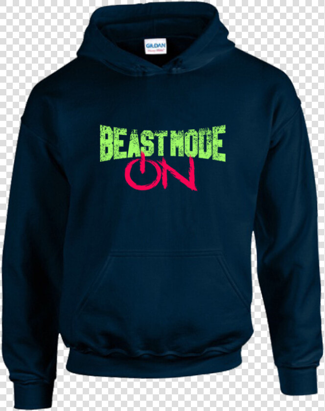 Beast Mode Unisex Hoodie   Gildan Hooded Sweatshirt Forest Green  HD Png DownloadTransparent PNG