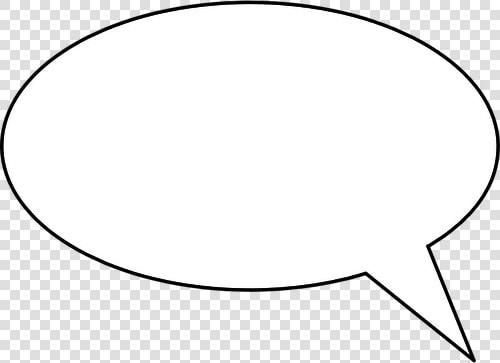 Vector Image Of Basic Talk Bubble With Thin Border   Bubble To Talk  HD Png DownloadTransparent PNG