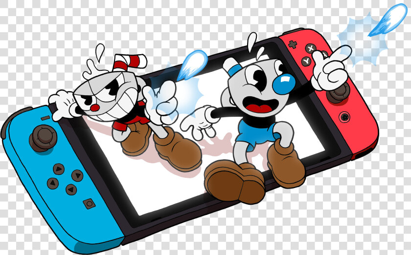 A Cuphead Mugman Switch Transparent   Cuphead Nintendo Switch Physical  HD Png DownloadTransparent PNG