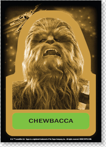 Chewbacca Character Sticker Artwork Gold Ed   Chewbacca  HD Png DownloadTransparent PNG