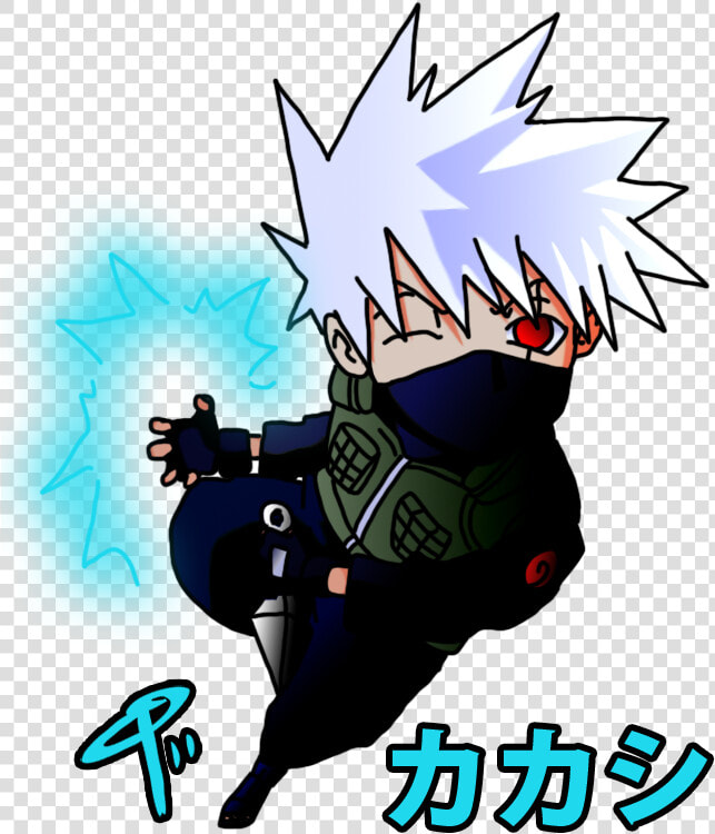 Kakashi Hatake Naruto Uzumaki Chidori Chibi   Kakashi Lightning Blade Chibi  HD Png DownloadTransparent PNG