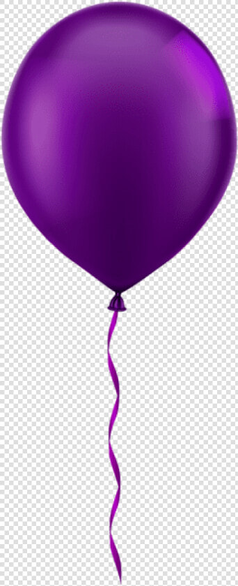 Transparent Birthday Balloon Png   Single Purple Balloon Clipart  Png DownloadTransparent PNG