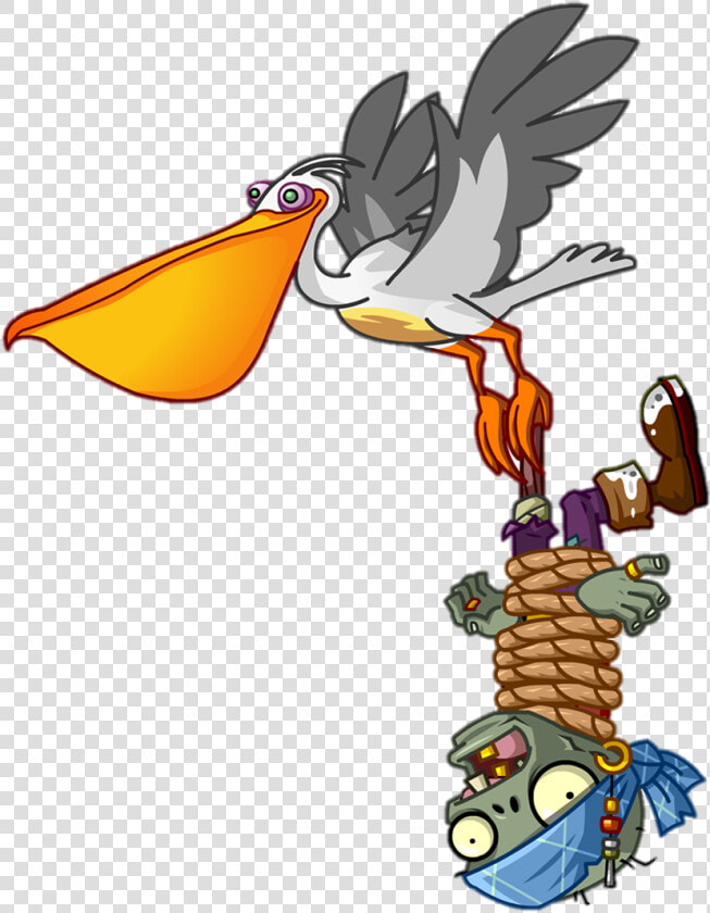 Pelican Clipart Seagull   Plants Vs Zombies 2 Seagull Zombie  HD Png DownloadTransparent PNG