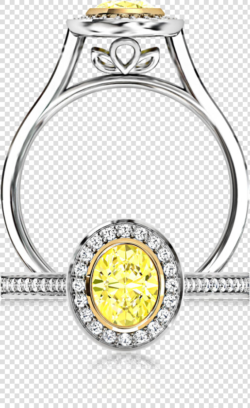 Mc1838 Natural Coloured Diamonds Oval Georgian Engagement   Yellow Coloured Diamonds Rings  HD Png DownloadTransparent PNG