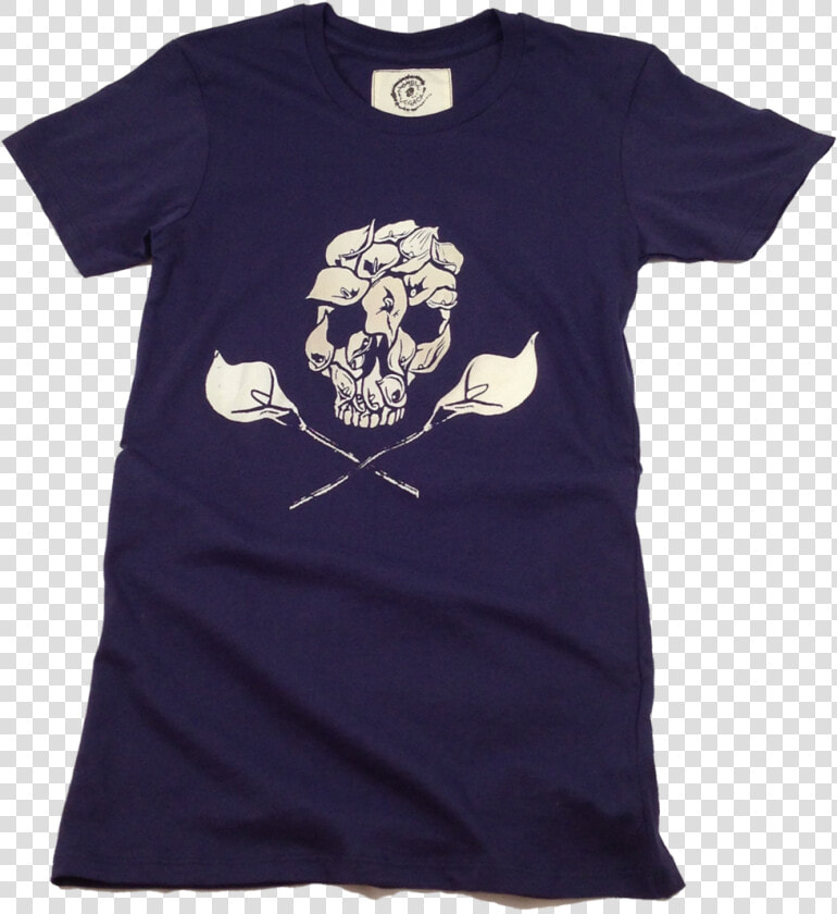 0024 Wcfblue Lily Calla Skull   Active Shirt  HD Png DownloadTransparent PNG