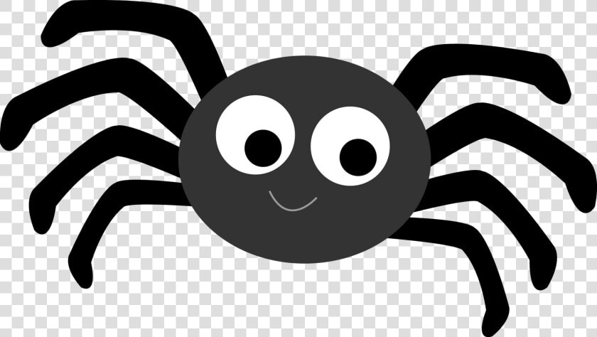 Spider Clipart Black And White   Cartoon Incy Wincy Spider  HD Png DownloadTransparent PNG