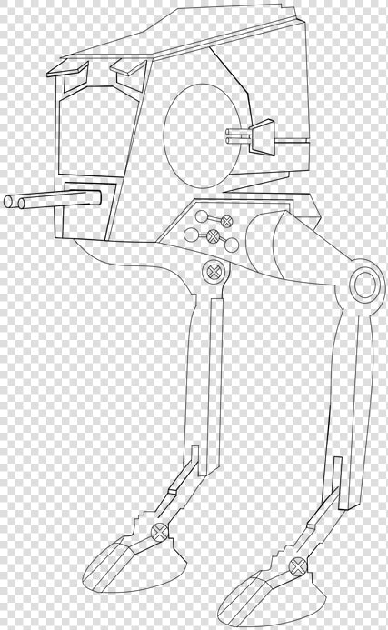 At st  Fight  Battle Runner  A Weapon Of War  Robotics   Star Wars At St Coloring Pages  HD Png DownloadTransparent PNG