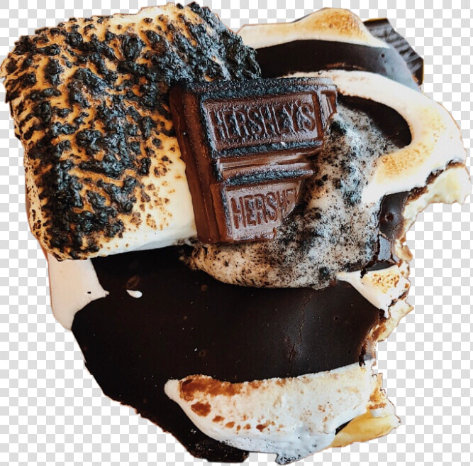  smore  donut  chocolate  marshmallow  food  freetoedit   Chocolate  HD Png DownloadTransparent PNG