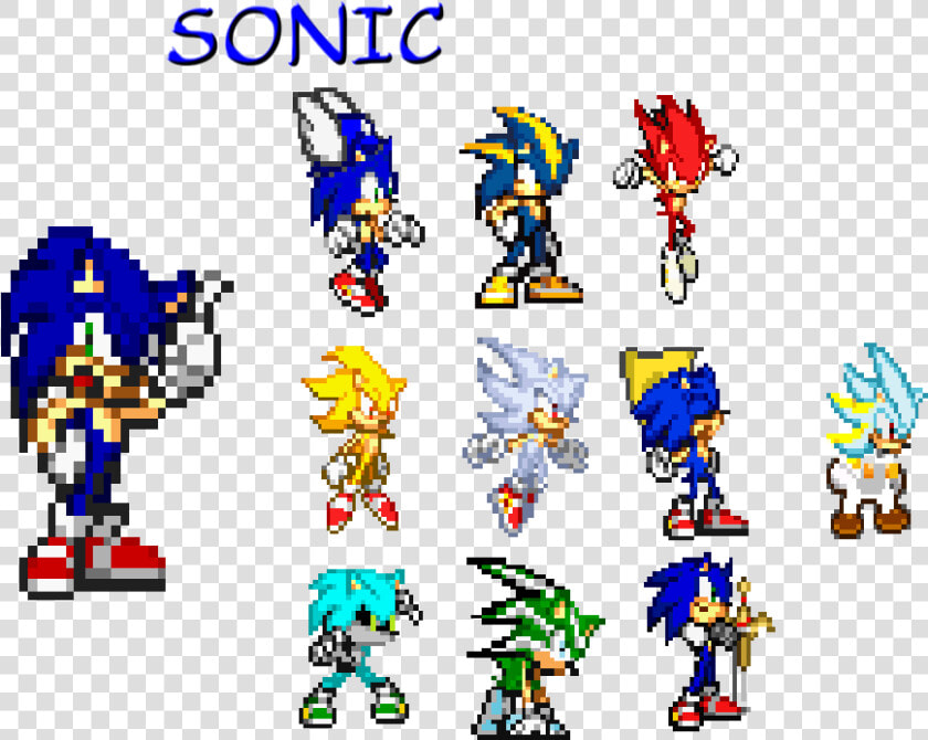 Pc   Computer   Fire Sonic Vs Hyper Sonic  HD Png DownloadTransparent PNG