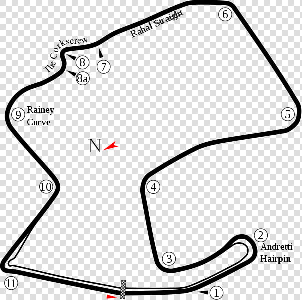 Laguna Seca Circuit Map  HD Png DownloadTransparent PNG