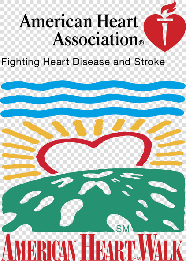 American Heart Walk Logo Png Transparent   American Heart Association Logo Black  Png DownloadTransparent PNG