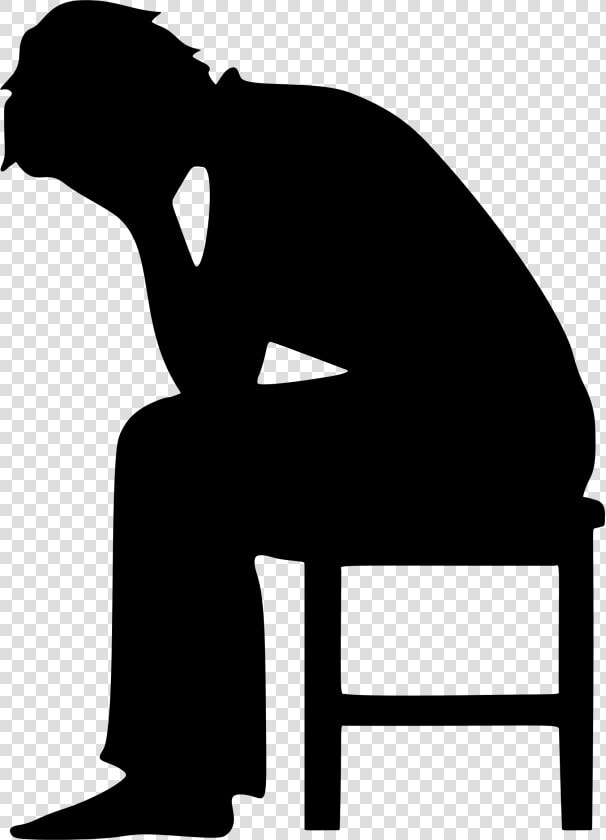 Depressed Man Silhouette Transparent  HD Png DownloadTransparent PNG