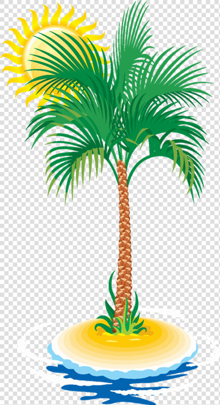 Tree Vector Clipart   Png Download   Summer Coconut Tree Vector  Transparent PngTransparent PNG