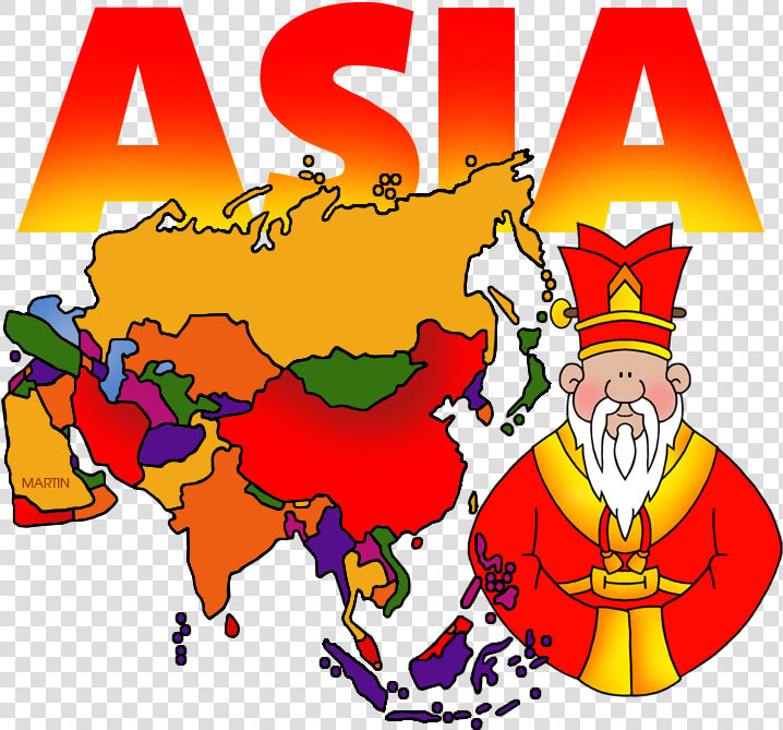 Transparent Asia Clipart   Map Of Asia In Color  HD Png DownloadTransparent PNG