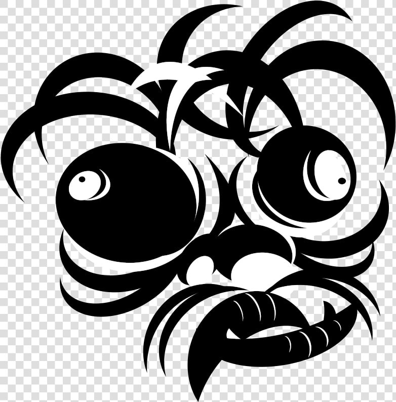 Crazy   Crazy Face Stencil  HD Png DownloadTransparent PNG