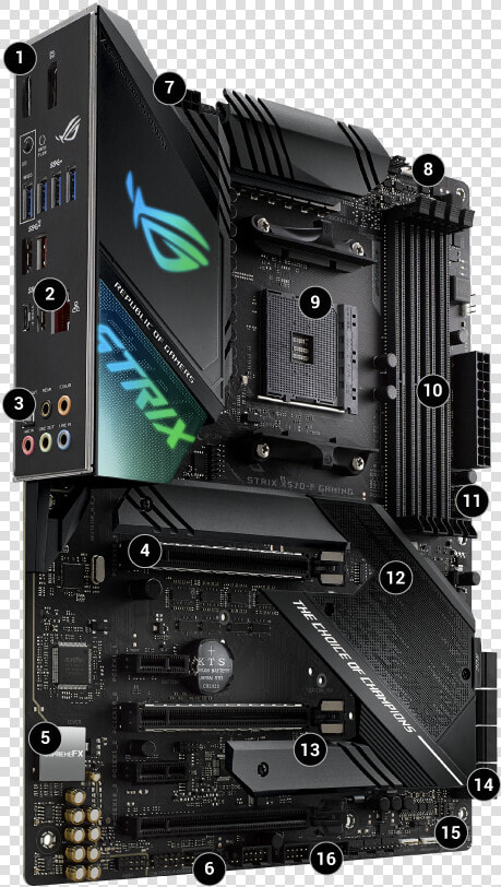 Main Asus Rog Strix X570 F Gaming  HD Png DownloadTransparent PNG