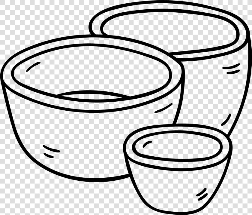 Bowls   Circle   Line Art  HD Png DownloadTransparent PNG