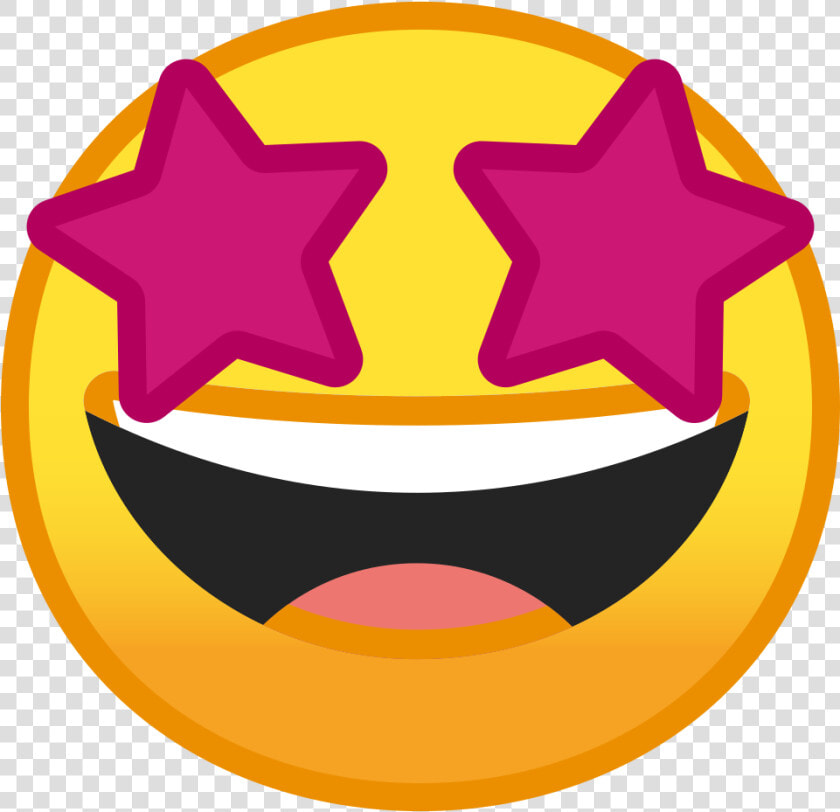 Star Struck Icon   Emoji With Star Eyes  HD Png DownloadTransparent PNG