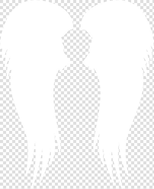 Between The Shape Of Two Angel Wings There Is A Silhouette   Silhouette  HD Png DownloadTransparent PNG