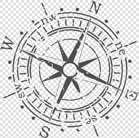 Tumblr Static Vector Compass   Grunge Compass Vector  HD Png DownloadTransparent PNG