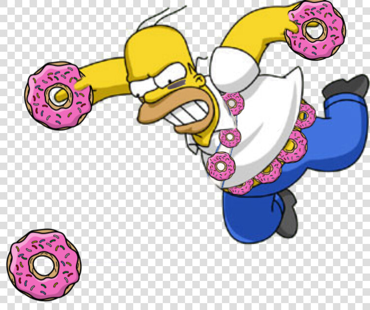 Hope You Like Homer Simpson As A Donut Warrior   Transparent Homer Simpson Png  Png DownloadTransparent PNG