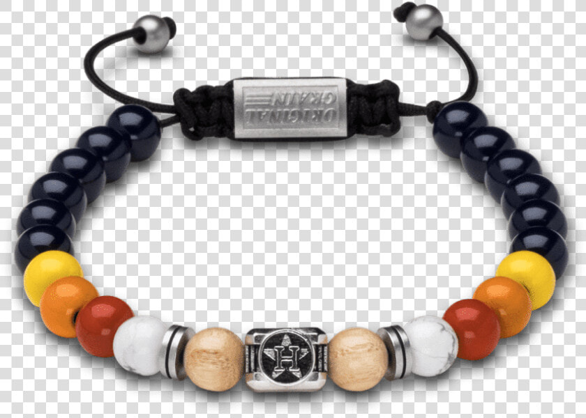 Houston Astros Square Macrame Bracelet 8mm   Astros Bracelet  HD Png DownloadTransparent PNG