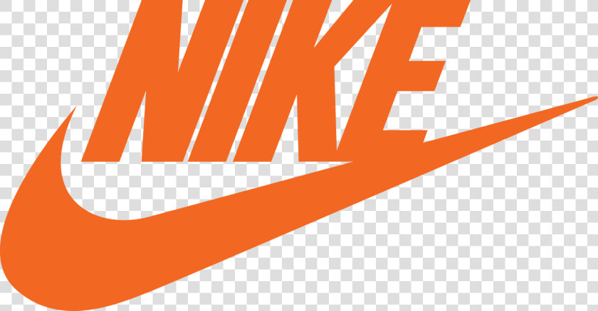 Logo Brand Nike Swoosh White   Black And Orange Nike Logo  HD Png DownloadTransparent PNG