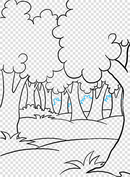 Forest Easy To Draw  HD Png DownloadTransparent PNG