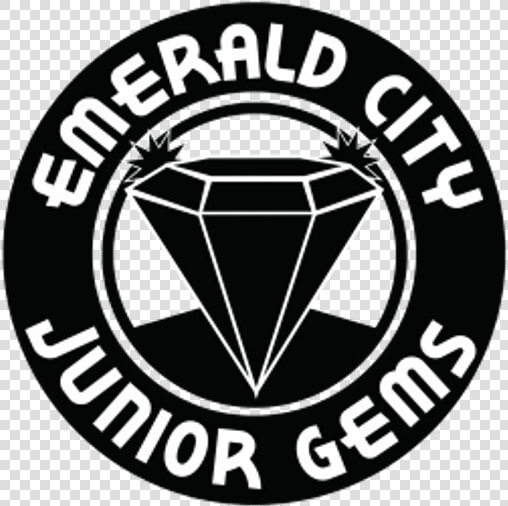 Emeraldcityjuniorgems Logo2016 Blackwhite   Emblem  HD Png DownloadTransparent PNG