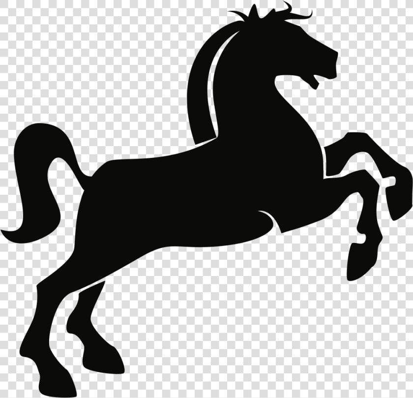 Horse Silhouette   Prancing Horse Vector Free  HD Png DownloadTransparent PNG