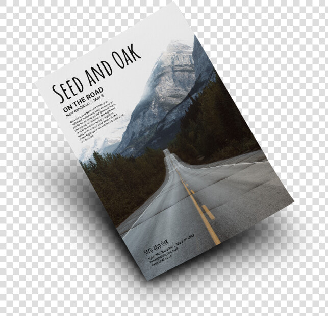 Flyer Featuring The Image Of A Straight Road  With   Igneous Rock  HD Png DownloadTransparent PNG