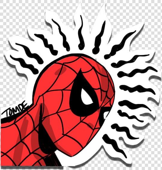 Golden Age Spider Man With Spider Senses Around His   Spider Sense Png  Transparent PngTransparent PNG