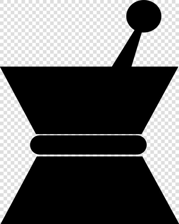 Pharmacy  Pestle  Mortar  Black  Silhouette  Crush   Mortar And Pestle Silhouette  HD Png DownloadTransparent PNG