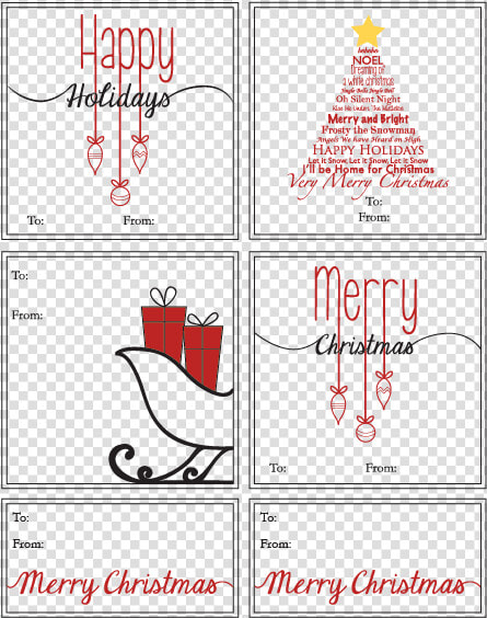 Free Printable Christmas Gift Tags Wallquotes  HD Png DownloadTransparent PNG