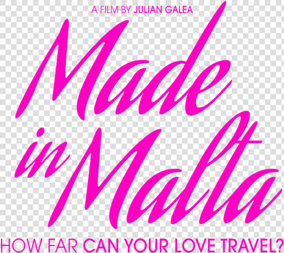 Mim Logo With Tagline Pink   Made In Malta Movie Poster  HD Png DownloadTransparent PNG