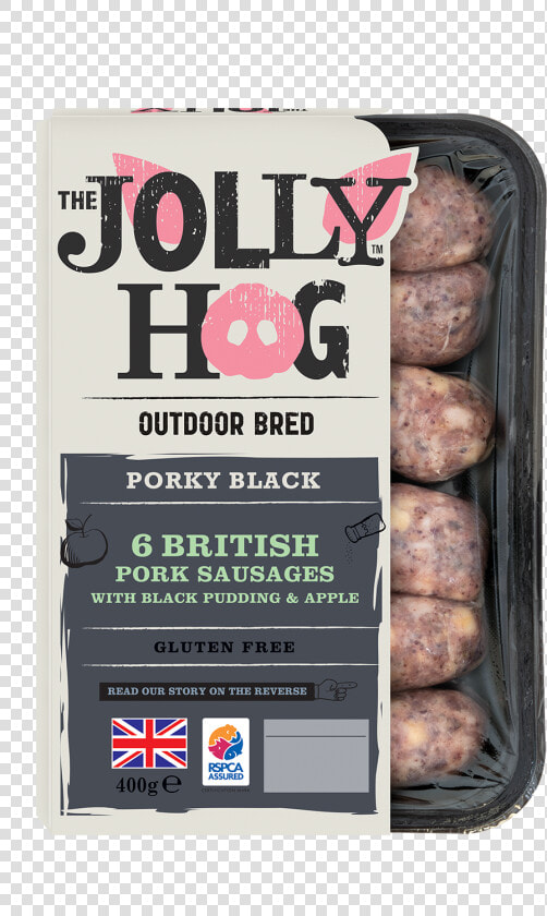 Jolly Hog Porky Black New   Jolly Hog Sausages  HD Png DownloadTransparent PNG