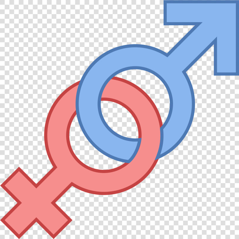 It S A Gender Icon  Represented By Two Circles  Interlocking   Minus Sign Clip Art  HD Png DownloadTransparent PNG