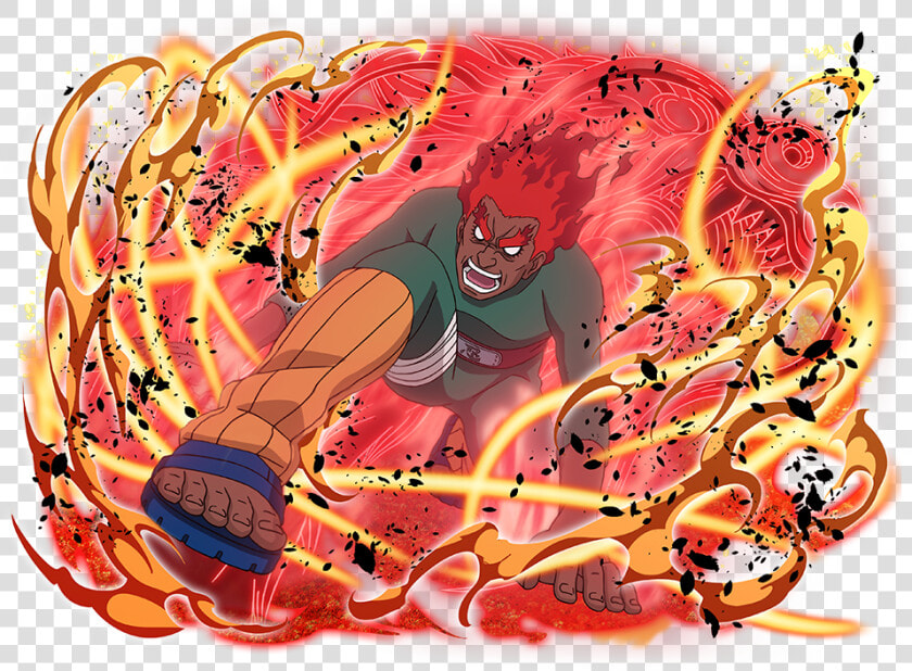 Transparent Naruto Shuriken Png   Naruto Blazing Might Guy  Png DownloadTransparent PNG