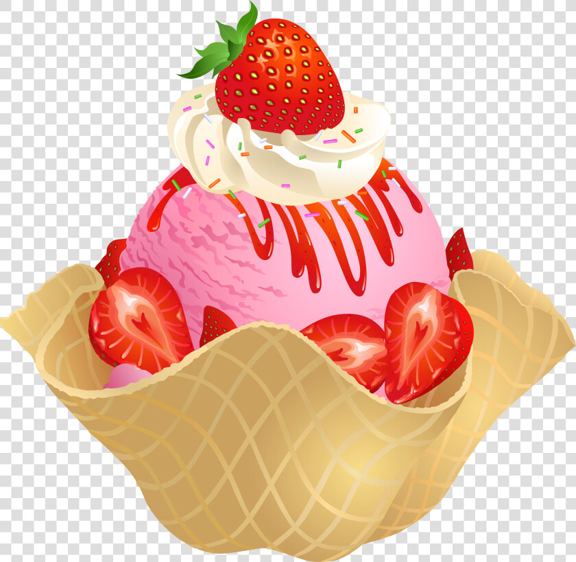 Image Royalty Free Library Strawberry Ice Cream Clipart   Strawberry Ice Cream Clipart Png  Transparent PngTransparent PNG