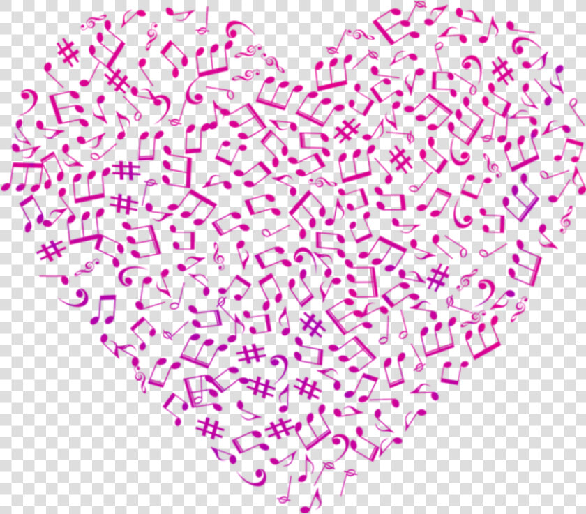  heart  corazon  violet  violeta  purple  lila  colorful   Music Note Heart Svg  HD Png DownloadTransparent PNG