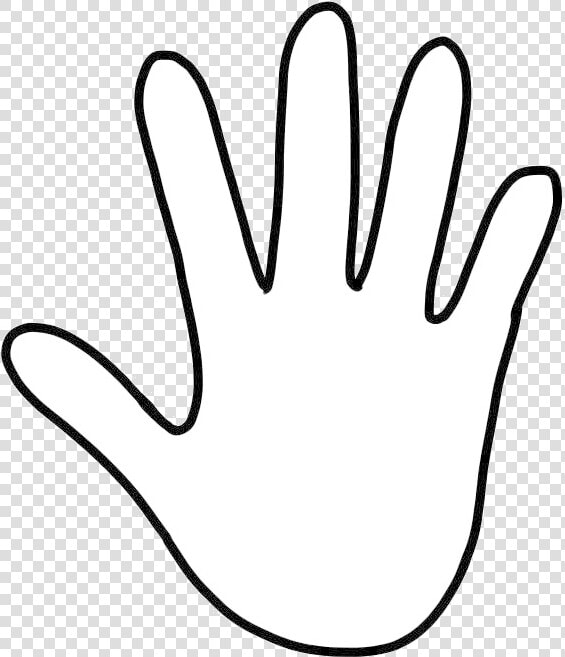 Hand Outline Handprint Cliparts History Transparent   Hand Outline  HD Png DownloadTransparent PNG