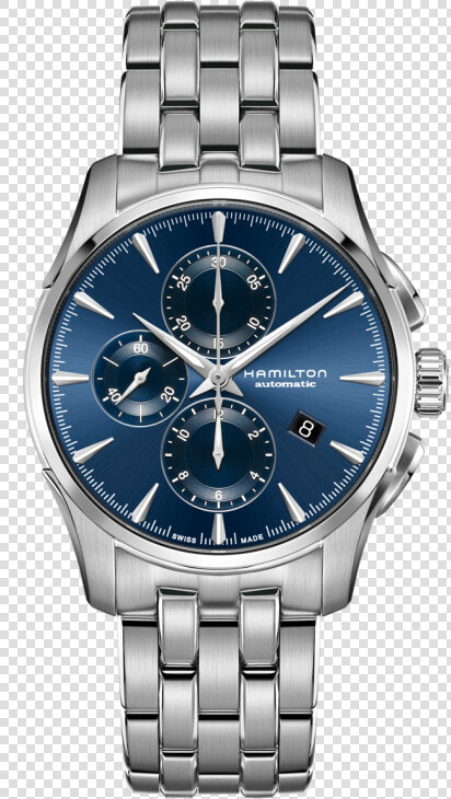 Auto Chrono Class Lazy   Hamilton Jazzmaster Auto Chrono Blau  HD Png DownloadTransparent PNG