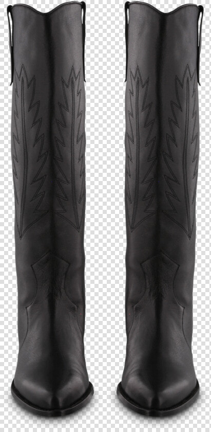 Wilde Black Luxe Front   Knee high Boot  HD Png DownloadTransparent PNG