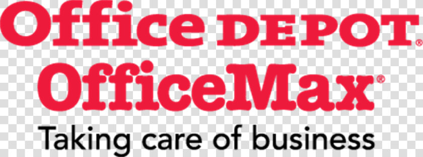 Transparent Office Depot Logo Png   Office Depot Office Max Taking Care Of Business  Png DownloadTransparent PNG