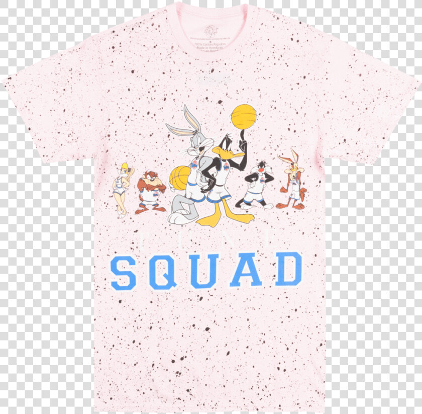 Looney Tunes Space Jam Tunes Squad T shirt Pink Splatter  HD Png DownloadTransparent PNG