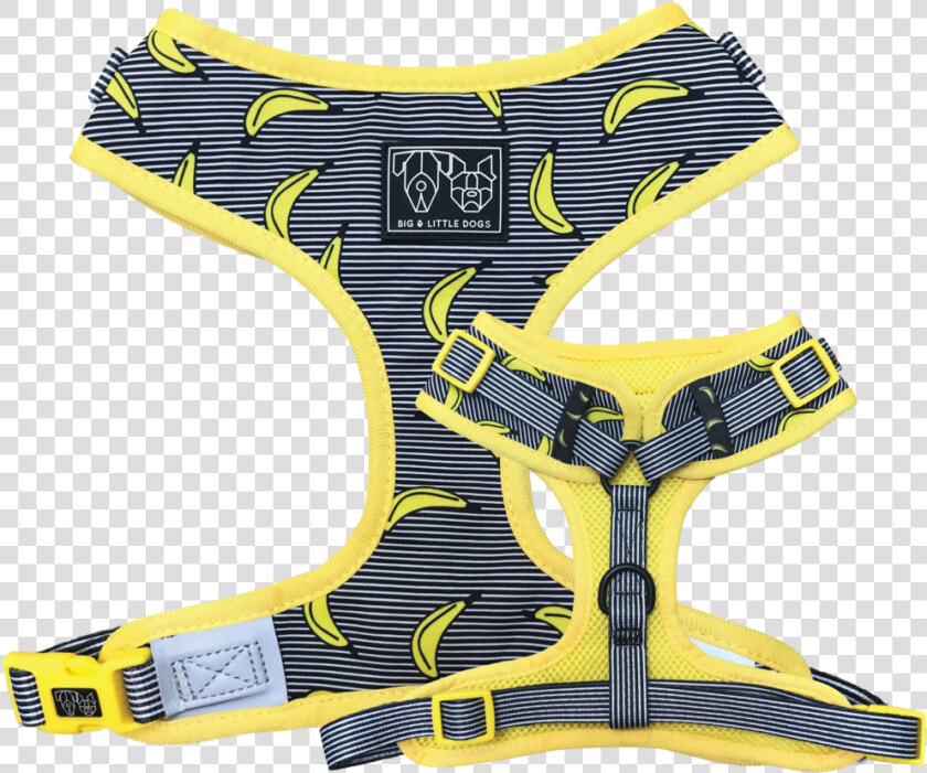 Big  amp  Little Dogs Adjustable Pet Harness Banana Split   Banana Dog Harness  HD Png DownloadTransparent PNG