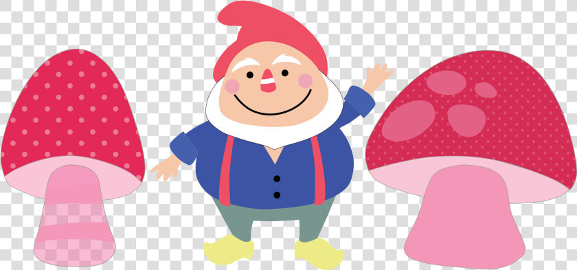 Gnome And Mushrooms Clip Arts   Garden Gnome Clipart Transparent  HD Png DownloadTransparent PNG